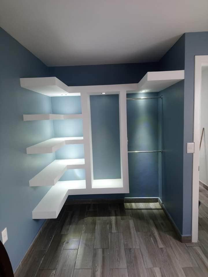 instalacion de closet de tablaroca con puertas